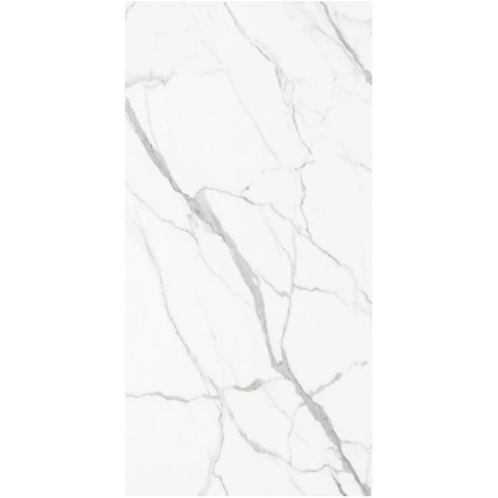 T-One Kalebodur Calacatta Unique Modül B 12 mm Parlak Porselen Tezgah 162x323