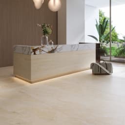 T-One Kalebodur Earth Travertine Ivory 6 mm Mat Porselen Plaka 160x320 görsel 4