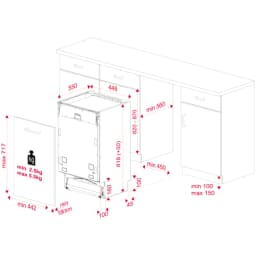 Teka DFI 44700 Ankastre Bulaşık Makinesi görsel 4