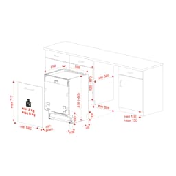 Teka DFI 46700 Tam Ankastre Bulaşık Makinesi görsel 4