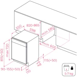 Teka DFI 46710 EU WH Ankastre Bulaşık Makinesi görsel 4