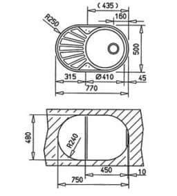 Teka DR 77 1B 1D Paslanmaz Çelik Evye görsel 2