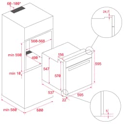 Teka HLB 8600 Beyaz Cam Fırın görsel 4
