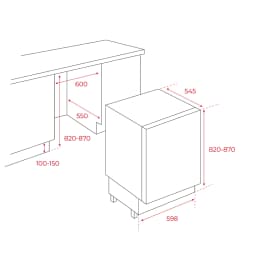 Teka RSL 41150 BU Ankastre Tezgahaltı Buzdolabı görsel 2