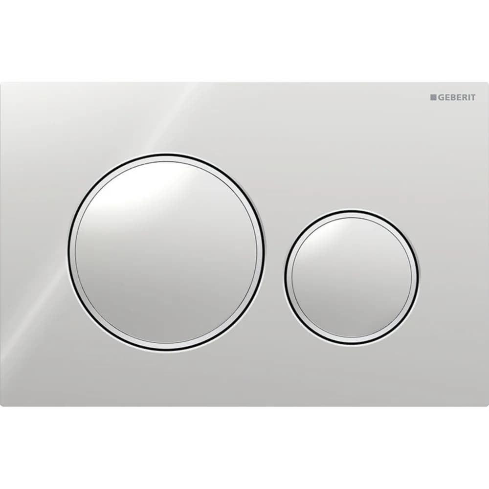 Geberit Sigma20 Yuvarlak Krom-Mat Krom Kumanda Kapağı