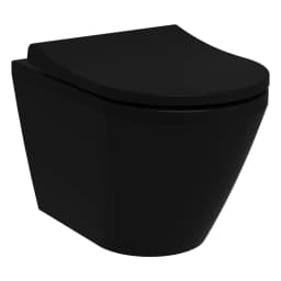 Vitra Integra Rim-ex 55 Cm Mat Siyah Asma Klozet görsel 1