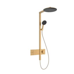 Hansgrohe Raindance Alive S 300 1jet ShowerSelect Comfort Mat Bronz Termostatlı Duş Kolonu - 24582140 görsel 1