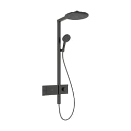 Hansgrohe Raindance Alive S 300 1jet EcoSmart ShowerSelect Comfort Mat Siyah-Krom Termostatlı Duş Kolonu - 24583340 görsel 1