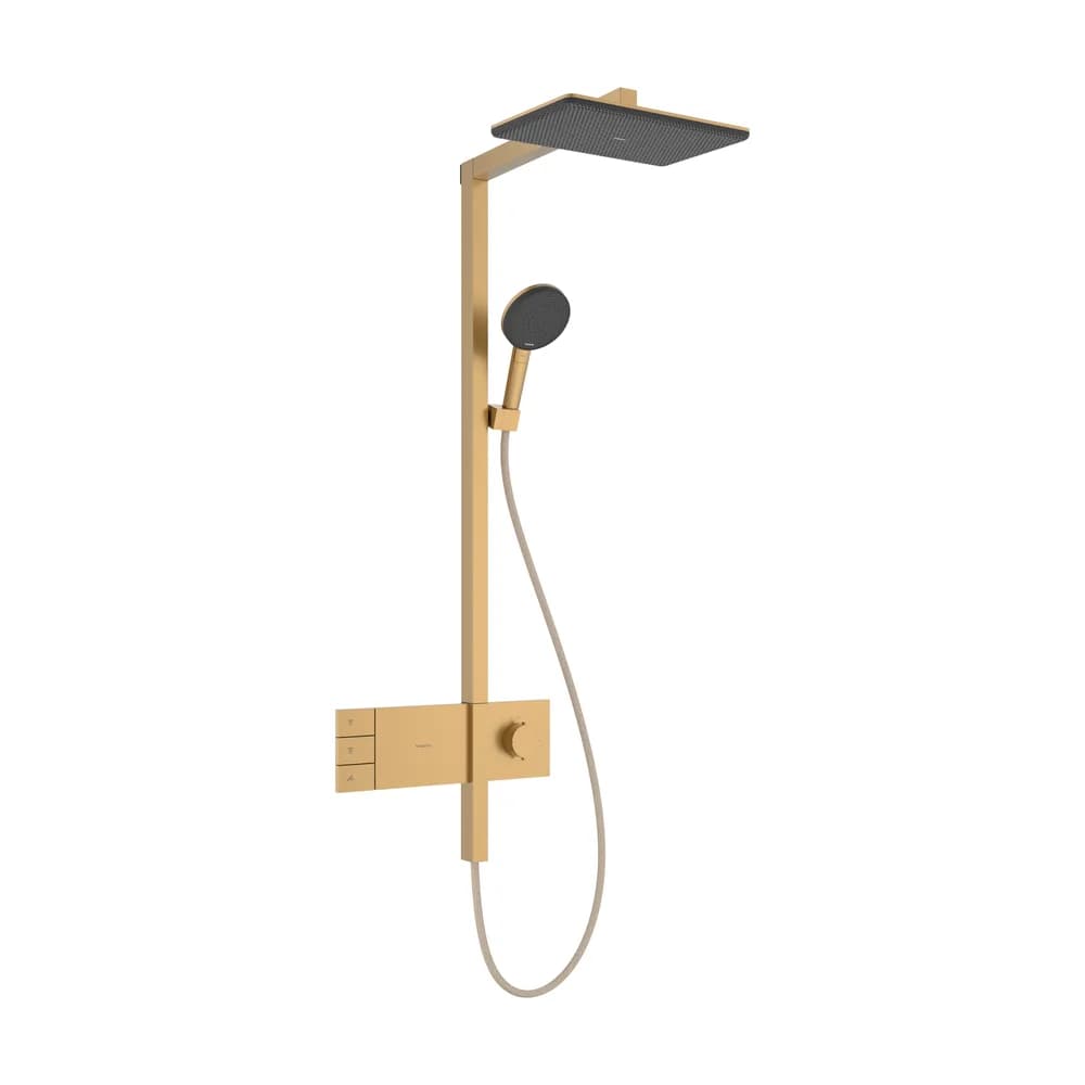 Hansgrohe Raindance Alive Q 210/340 2jet EcoSmart ShowerSelect Comfort Mat Bronz Termostatlı Duş Kolonu - 24591140