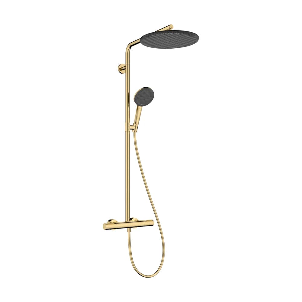 Hansgrohe Raindance Alive S Puro 300 1jet Ecostat Element Parlak Altın Termostatlı Duş Kolonu - 24592990