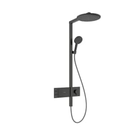 Hansgrohe Raindance Alive S 300 2jet ShowerSelect Comfort Mat Siyah-Krom Termostatlı Duş Kolonu - 24595340 görsel 1