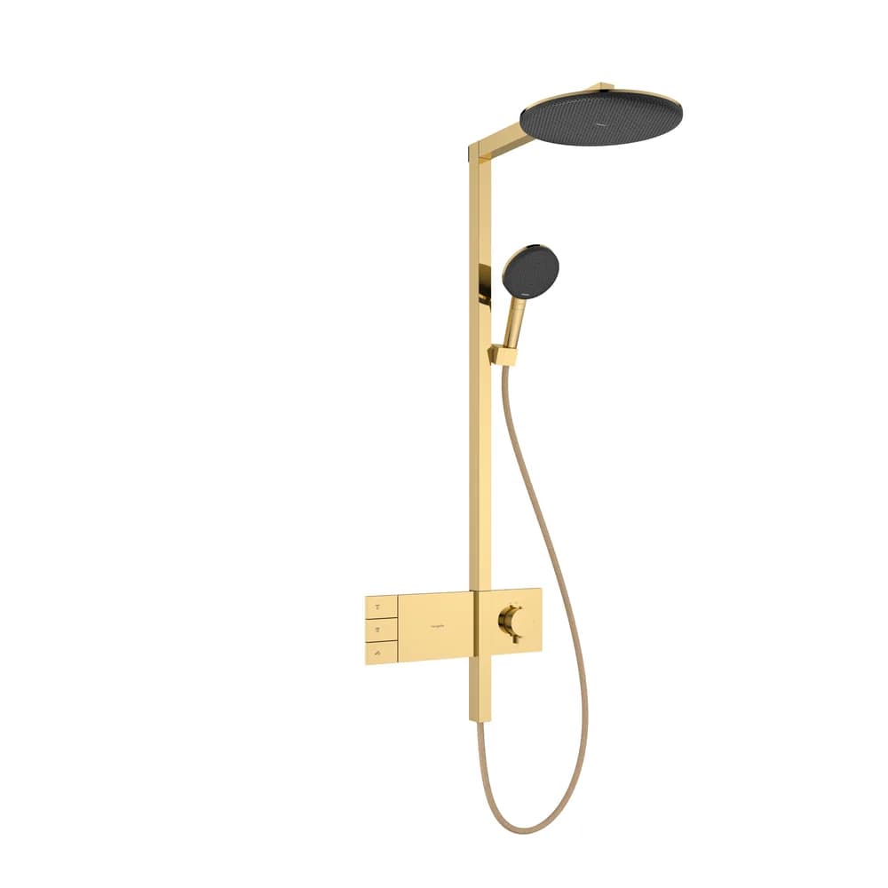 Hansgrohe Raindance Alive S 300 2jet ShowerSelect Comfort Parlak Altın Termostatlı Duş Kolonu - 24595990