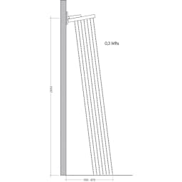 Hansgrohe Rainfinity 250 1jet Parlak Altın Duvar Bağlantılı Tepe Duşu - 26226990 görsel 2