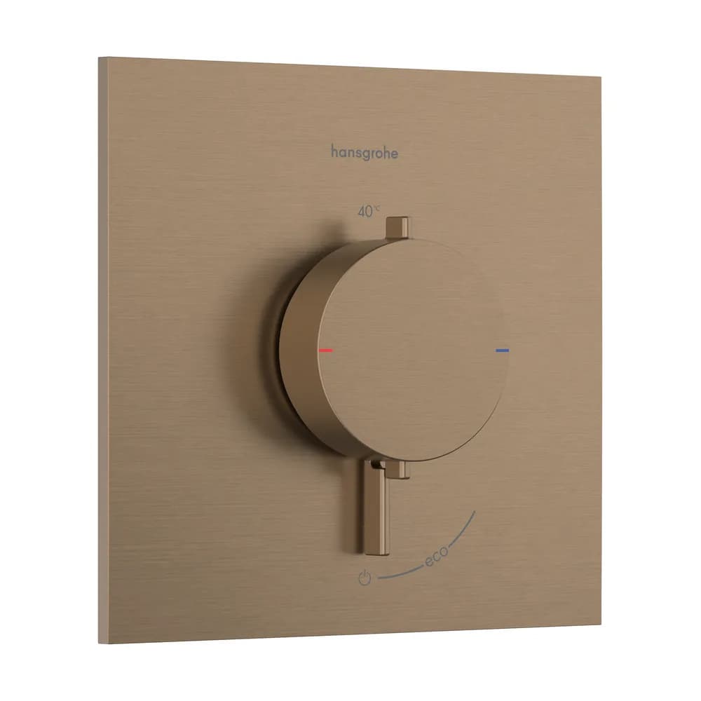 Hansgrohe Ecostat Comfort E Mat Bronz 1 Çıkış İçin Ankastre Termostatik Banyo Bataryası - 33710140