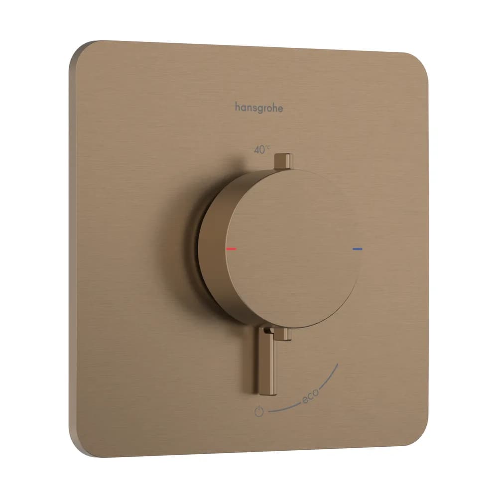 Hansgrohe Ecostat Comfort Q Mat Bronz 1 Çıkış İçin Ankastre Termostatik Banyo Bataryası - 33712140