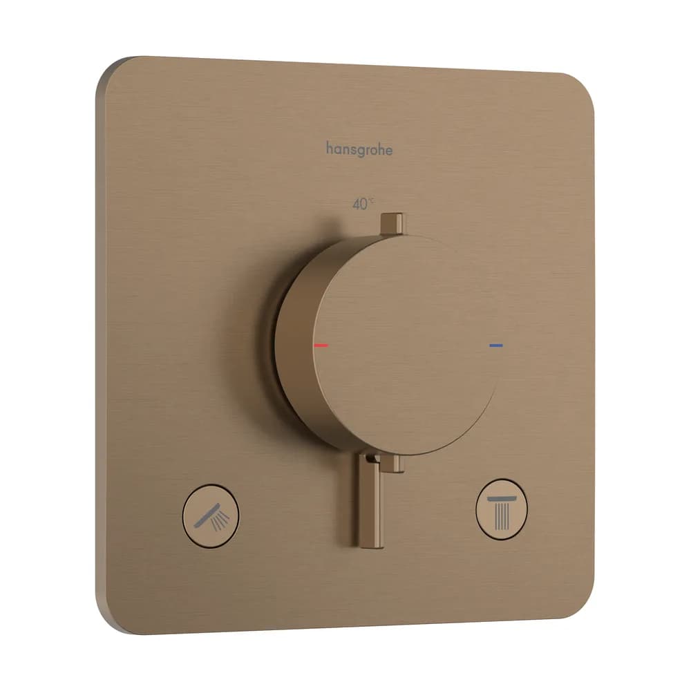 Hansgrohe Ecostat Comfort Q Mat Bronz 2 Çıkış İçin Ankastre Termostatik Banyo Bataryası - 33713140