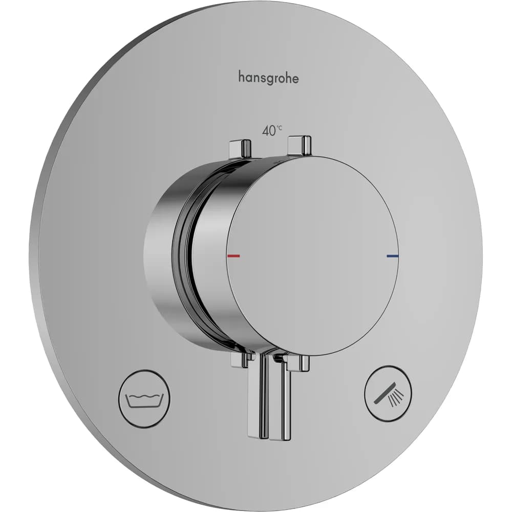 Hansgrohe Ecostat Comfort S EN1717 Emniyetli 2 Çıkış Ankastre Termostatik Banyo Bataryası - 33718000