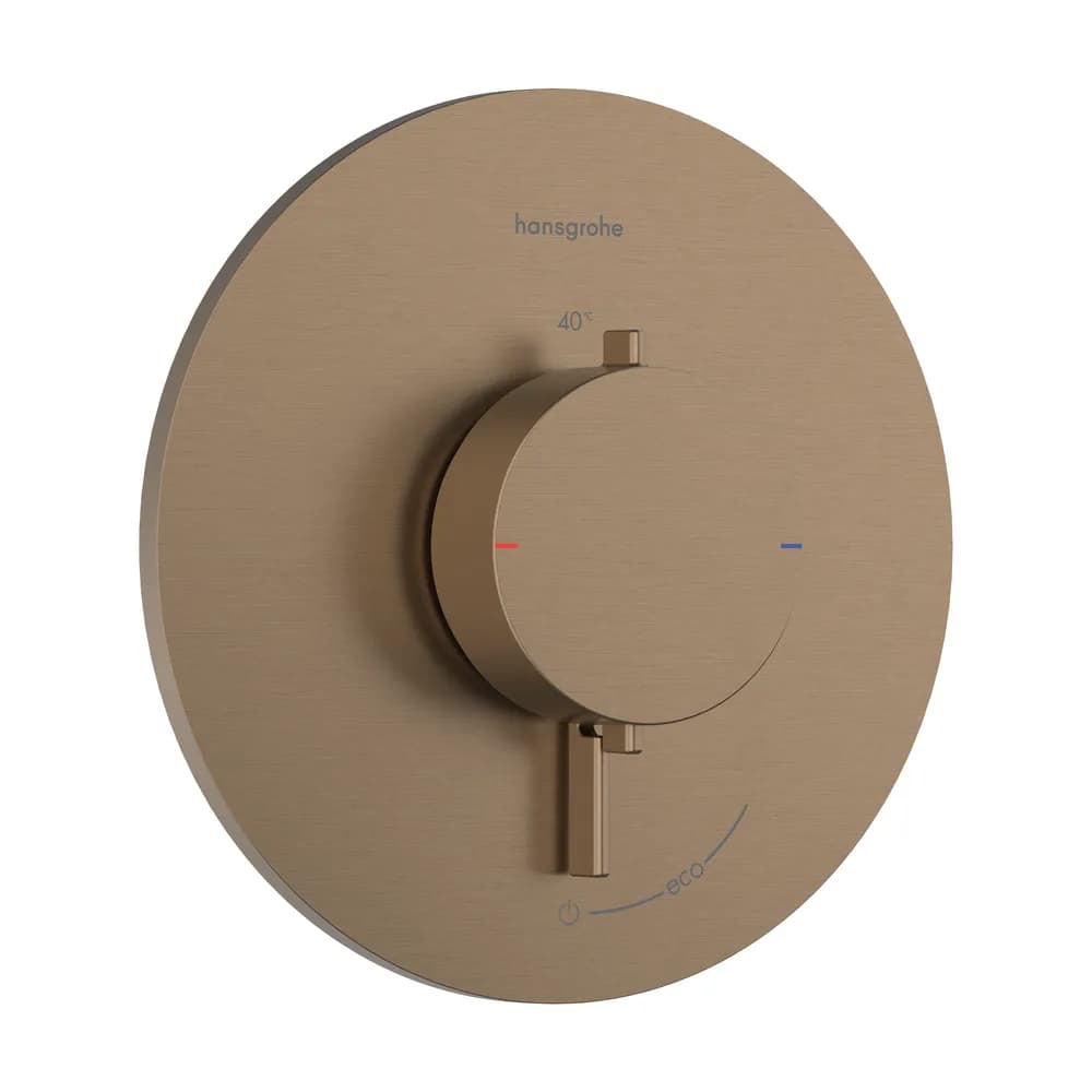 Hansgrohe Ecostat Comfort S Mat Bronz 1 Çıkış İçin Ankastre Termostatik Banyo Bataryası - 33714140