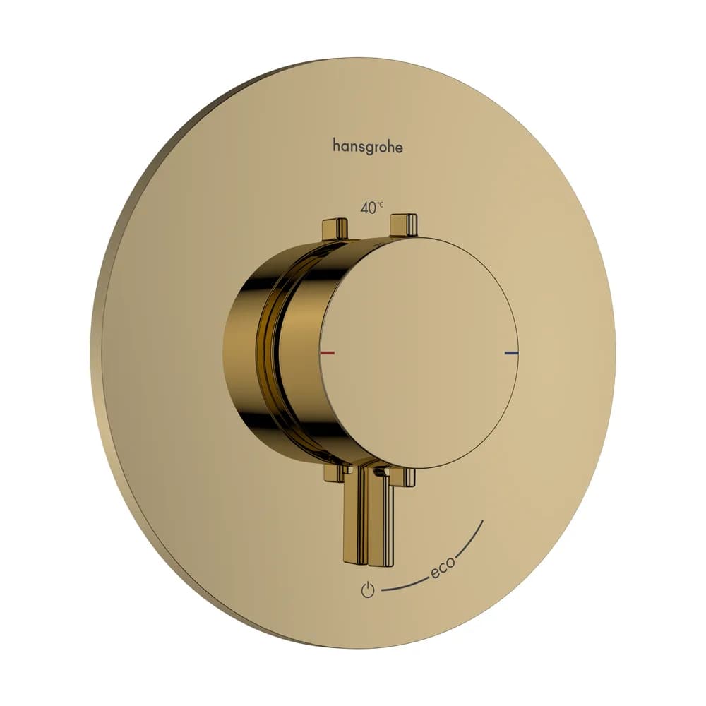 Hansgrohe Ecostat Comfort S Parlak Altın 1 Çıkış İçin Ankastre Termostatik Banyo Bataryası - 33714990