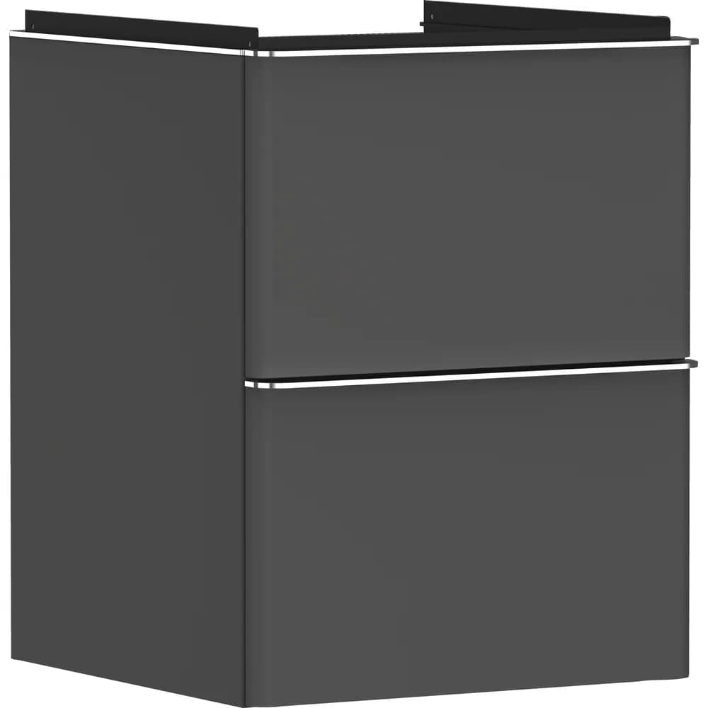 Hansgrohe Xelu Q 48 cm Elmas Mat Gri 2 Çekmeceli El Yıkama Lavabo Dolabı - 54020000