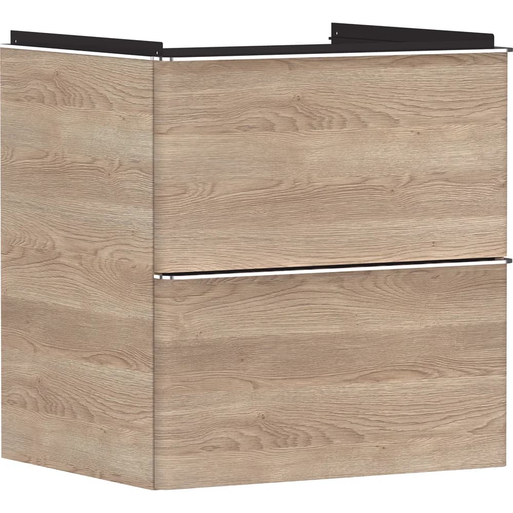 Hansgrohe Xelu Q 58 cm Doğal Meşe 2 Çekmeceli Lavabo Dolabı - 54025000