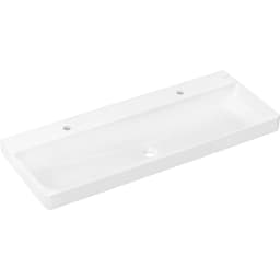 Hansgrohe Xelu Q 120x48 cm Çift Batarya Delikli Lavabo - 60322450 görsel 1