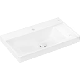 Hansgrohe Xelu Q 80x48 cm SmartClean Sağ Raflı Çift Batarya Delikli Lavabo - 61025450 görsel 1