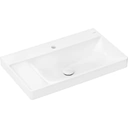 Hansgrohe Xelu Q 80x48 cm SmartClean Sol Raflı Batarya Delikli Lavabo - 61030450 görsel 1