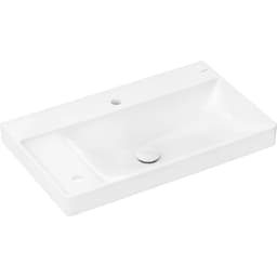 Hansgrohe Xelu Q 80x48 cm SmartClean Sol Raflı Çift Batarya Delikli Lavabo - 61031450 görsel 1