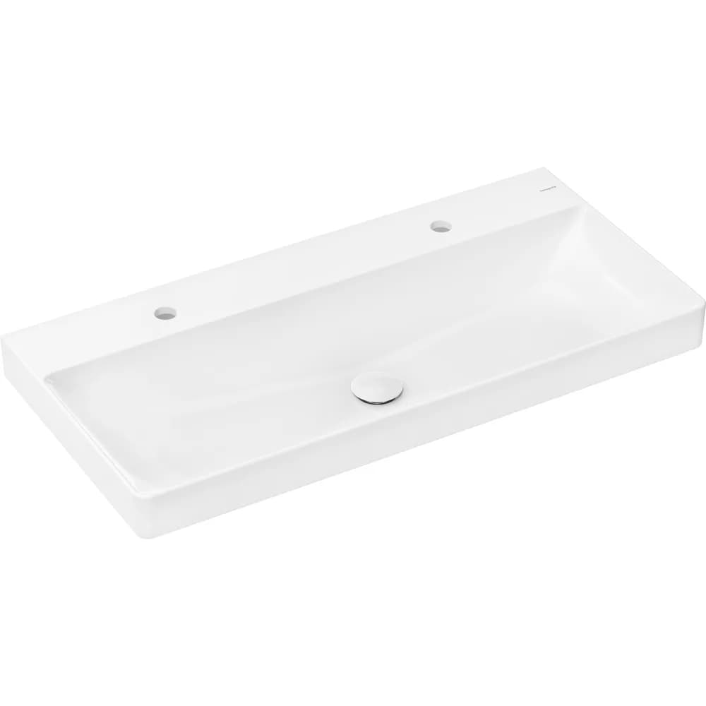 Hansgrohe Xelu Q 100x48 cm SmartClean Çift Batarya Delikli Lavabo - 61037450