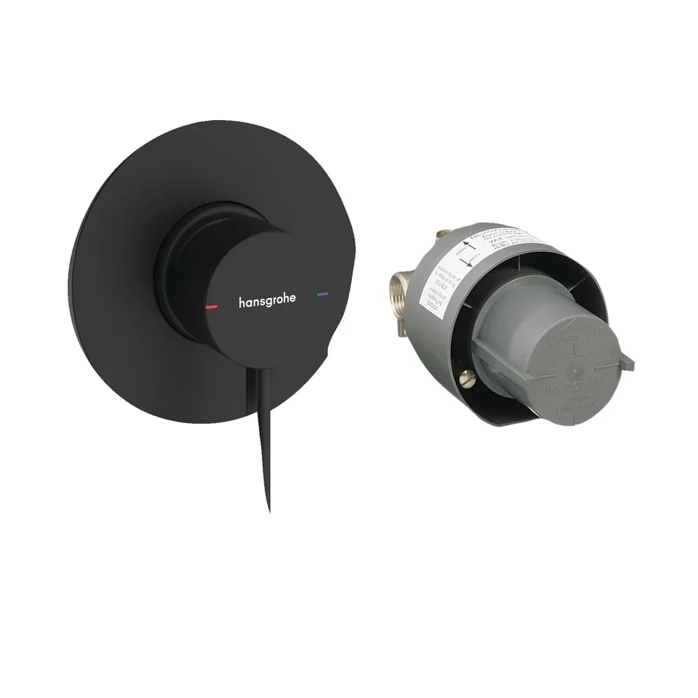 Hansgrohe Zesis S Mat Siyah Ankastre Tek Kollu Duş Bataryası Seti - 74618670