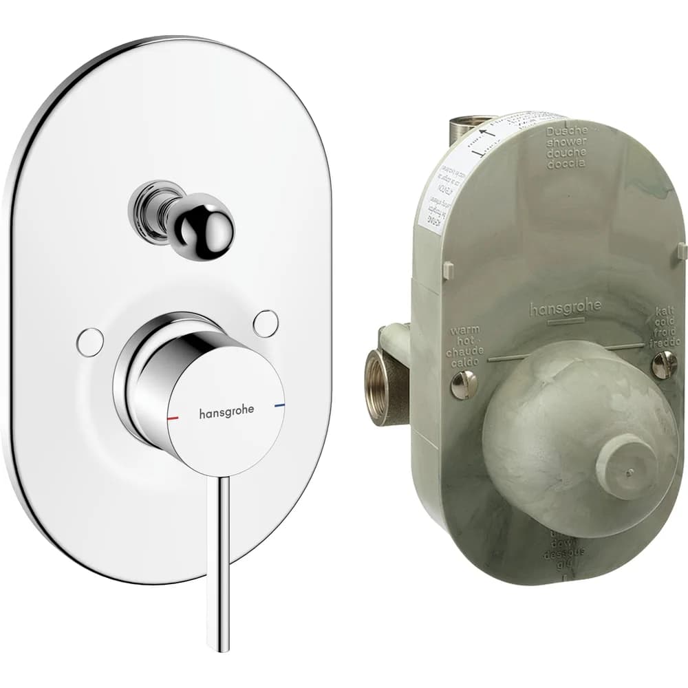 Hansgrohe Zesis S Ankastre Tek Kollu Küvet Bataryası Seti - 74418000