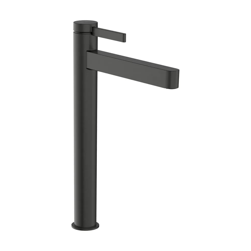 Hansgrohe Finoris 260 CoolStart Mat Siyah-Krom Bas Aç Gider Setli Çanak Lavabo Bataryası - 76072340