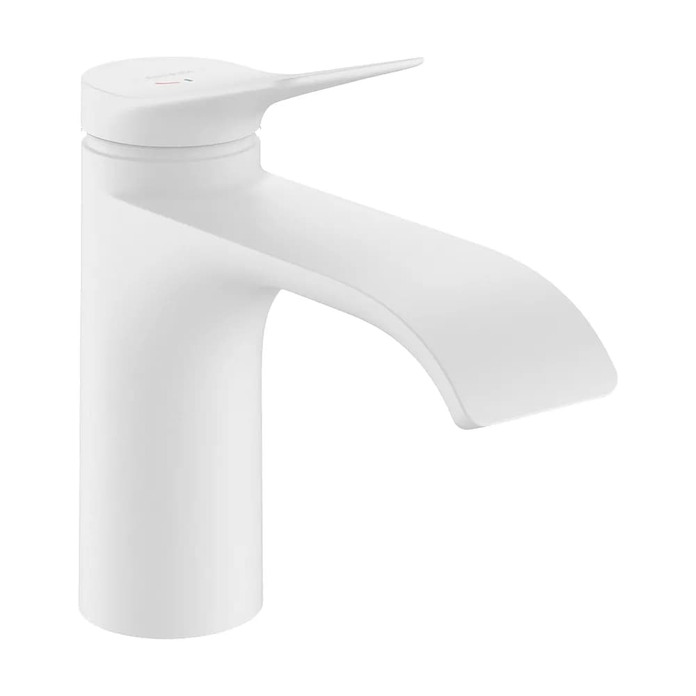 Hansgrohe Vivenis 80 CoolStart Mat Beyaz Metal Gider Setli Lavabo Bataryası - 75014700