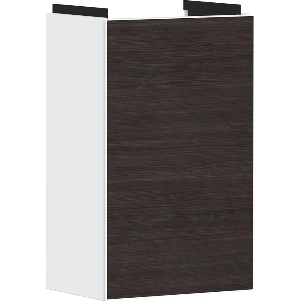 Hansgrohe Xevolos E 34 cm Mat Beyaz Koyu Meşe PushOpen Kapaklı El Yıkama Lavabo Dolabı Sol - 54166730
