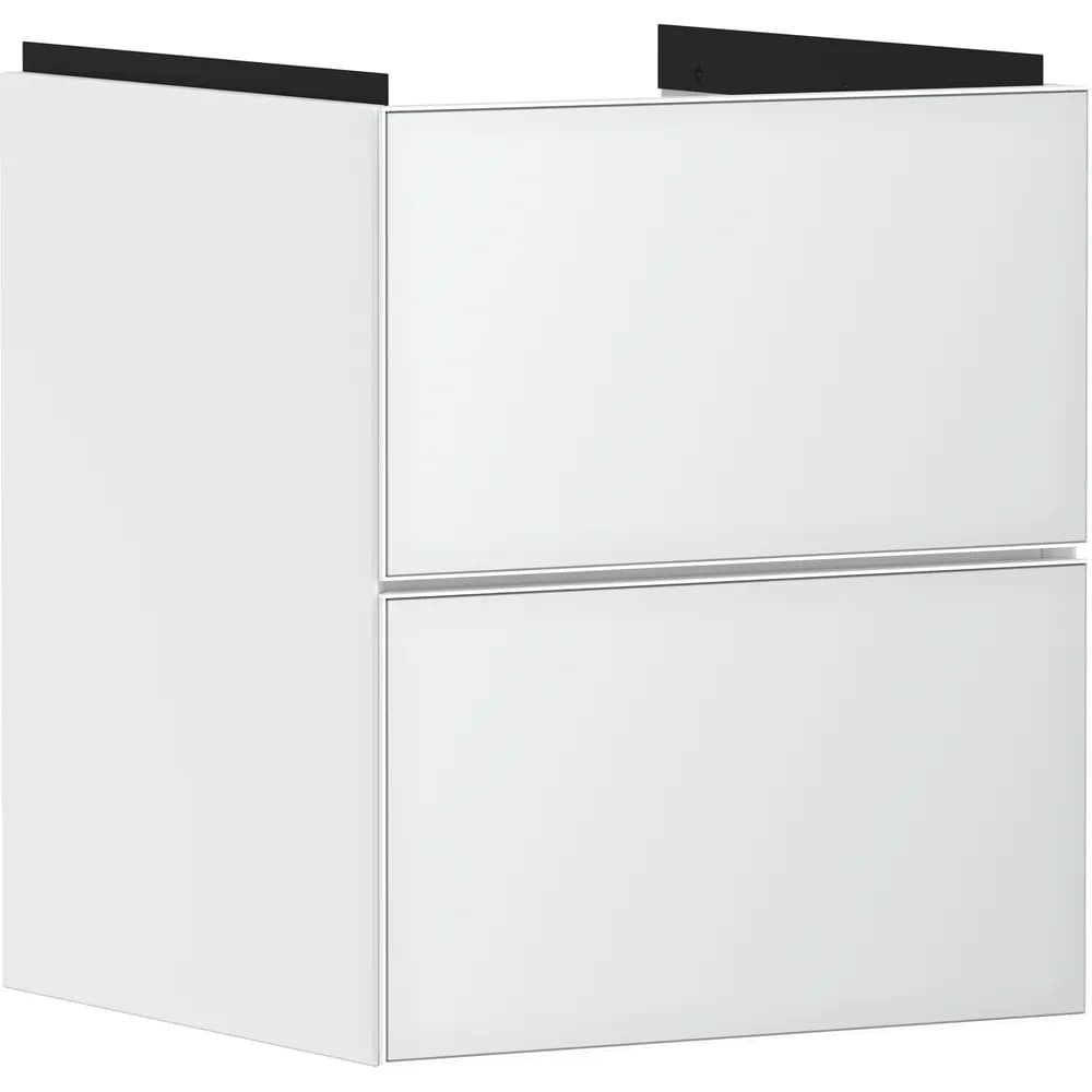 Hansgrohe Xevolos E 48 cm Mat Beyaz Metalik Beyaz 2 Çekmeceli El Yıkama Lavabo Dolabı - 54172320