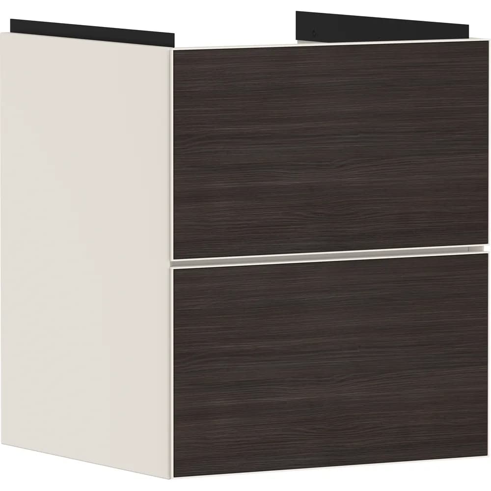 Hansgrohe Xevolos E 48 cm Kum Mat Bej Koyu Meşe 2 Çekmeceli El Yıkama Lavabo Dolabı - 54173730