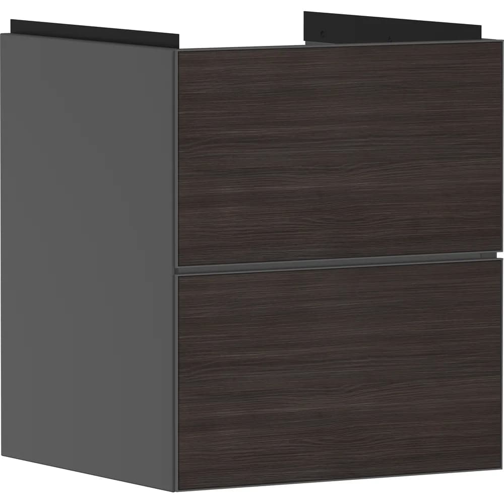 Hansgrohe Xevolos E 48 cm Arduvaz Mat Gri Koyu Meşe 2 Çekmeceli El Yıkama Lavabo Dolabı - 54174730