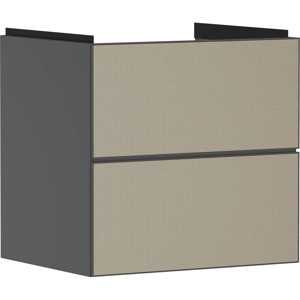 Hansgrohe Xevolos E 58 cm Arduvaz Mat Gri Desenli Bronz 2 Çekmeceli Lavabo Dolabı - 54177390