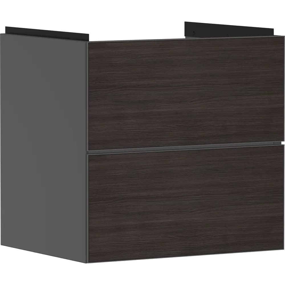 Hansgrohe Xevolos E 58 cm Arduvaz Mat Gri Koyu Meşe 2 Çekmeceli Lavabo Dolabı - 54177730
