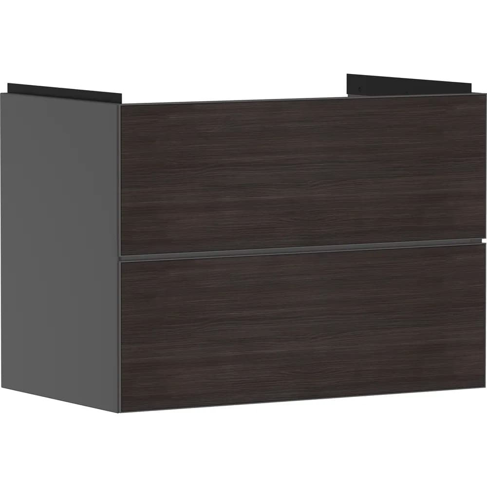 Hansgrohe Xevolos E 78 cm Arduvaz Mat Gri Koyu Meşe 2 Çekmeceli Lavabo Dolabı - 54180730