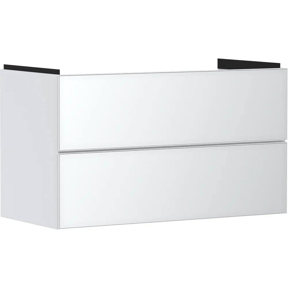 Hansgrohe Xevolos E 98 cm Mat Beyaz Metalik Beyaz 2 Çekmeceli Lavabo Dolabı - 54181320