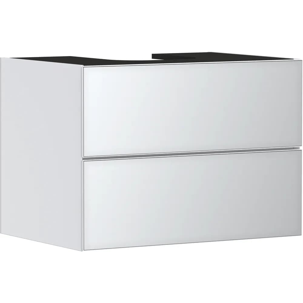 Hansgrohe Xevolos E 78 cm Mat Beyaz Metalik Beyaz 2 Çekmeceli Konsol Altı Lavabo Dolabı - 54187320