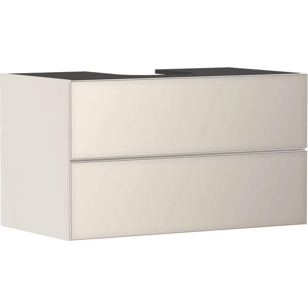 Hansgrohe Xevolos E 98 cm Kum Mat Bej Metalik Kum Bej 2 Çekmeceli Konsol Altı Lavabo Dolabı - 54191790