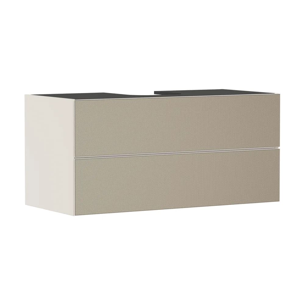 Hansgrohe Xevolos E 118 cm Kum Mat Bej Desenli Bronz 2 Çekmeceli Konsol Altı Lavabo Dolabı - 54194390