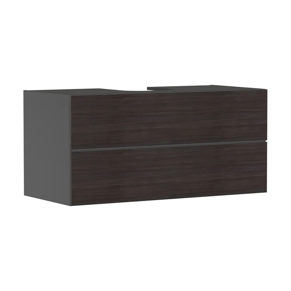Hansgrohe Xevolos E 118 cm Arduvaz Mat Gri Koyu Meşe 2 Çekmeceli Konsol Altı Lavabo Dolabı - 54195730