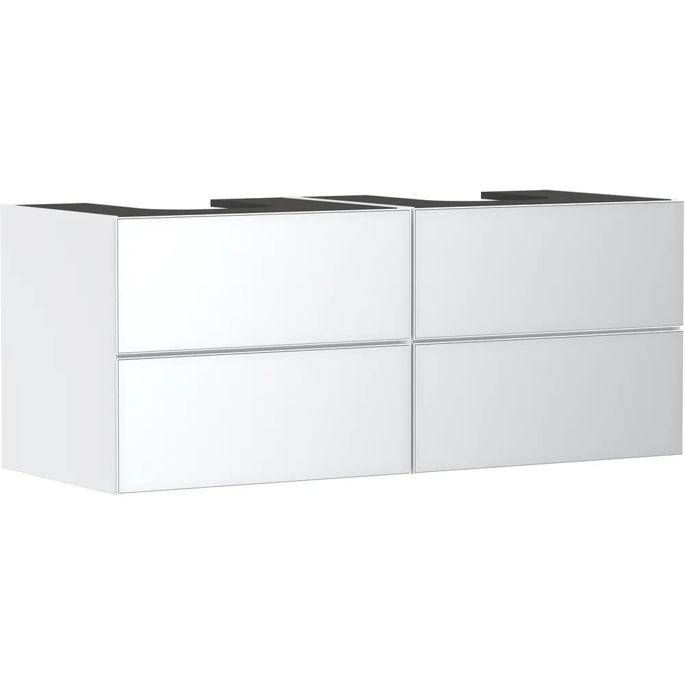Hansgrohe Xevolos E 137 cm Mat Beyaz Metalik Beyaz 4 Çekmeceli Konsol Altı Lavabo Dolabı - 54196320