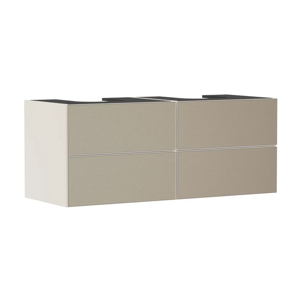 Hansgrohe Xevolos E 137 cm Kum Mat Bej Desenli Bronz 4 Çekmeceli Konsol Altı Lavabo Dolabı - 54197390