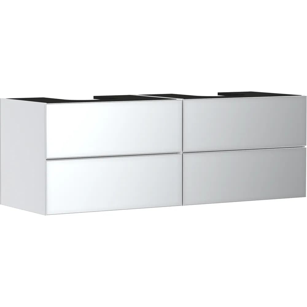 Hansgrohe Xevolos E 157 cm Mat Beyaz Metalik Beyaz 4 Çekmeceli Konsol Altı Lavabo Dolabı - 54199320