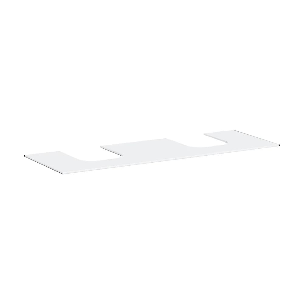Hansgrohe Xevolos E 157 cm Mat Beyaz Çift Kesitli Tezgah Üstü Lavabo Konsolu - 54211700